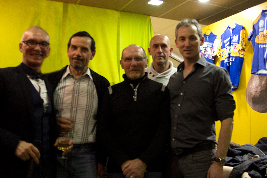 Le bureau actuel du club. Raymond Fattore (président), Jacques Poucel, Patrick Mallet, Didier Bertrand et Laurent Falzon